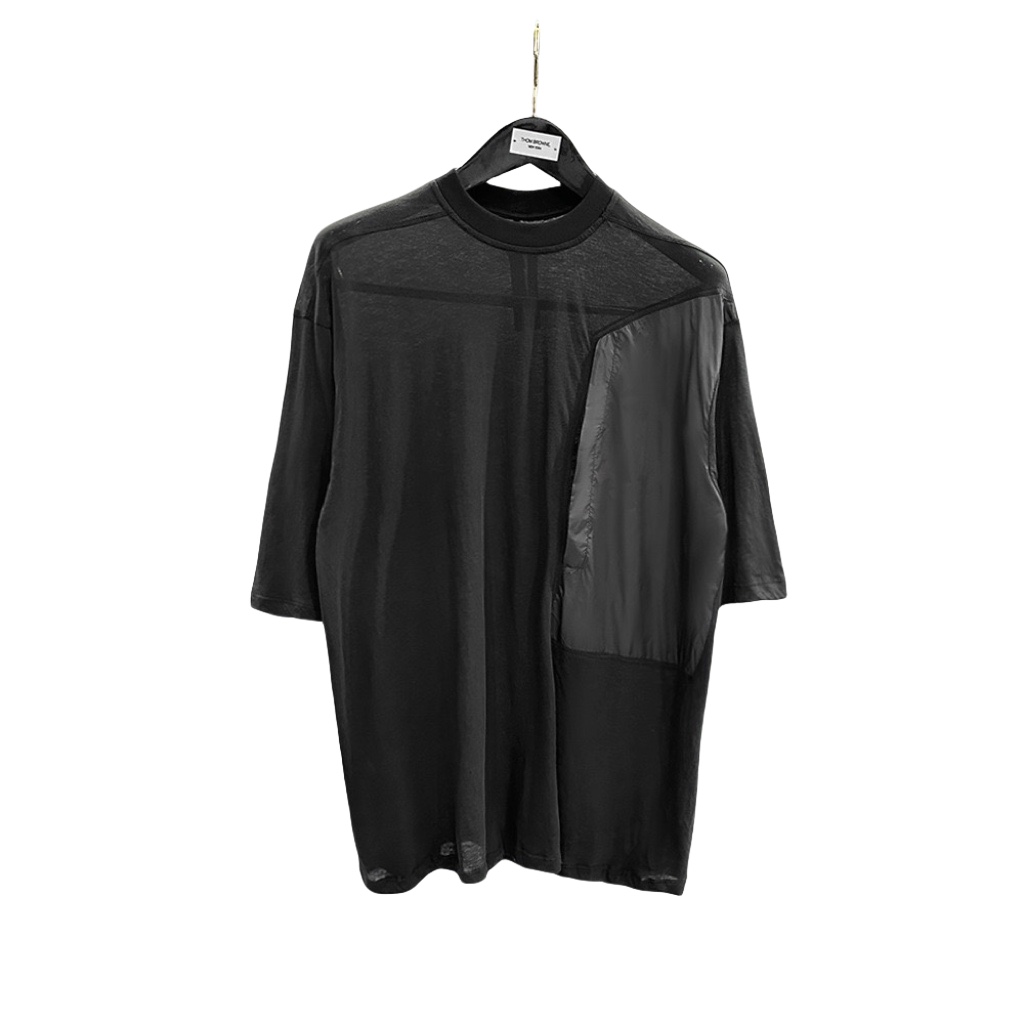 Rick Owens Black Crewneck T-Shirt - DesignerGu