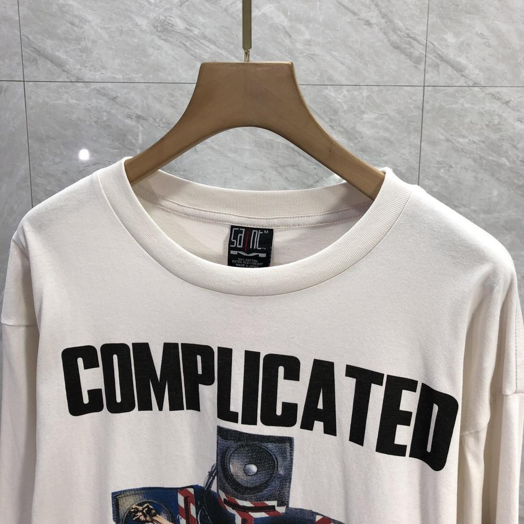 Saint Michael Complicated Long Sleeve Tee - DesignerGu