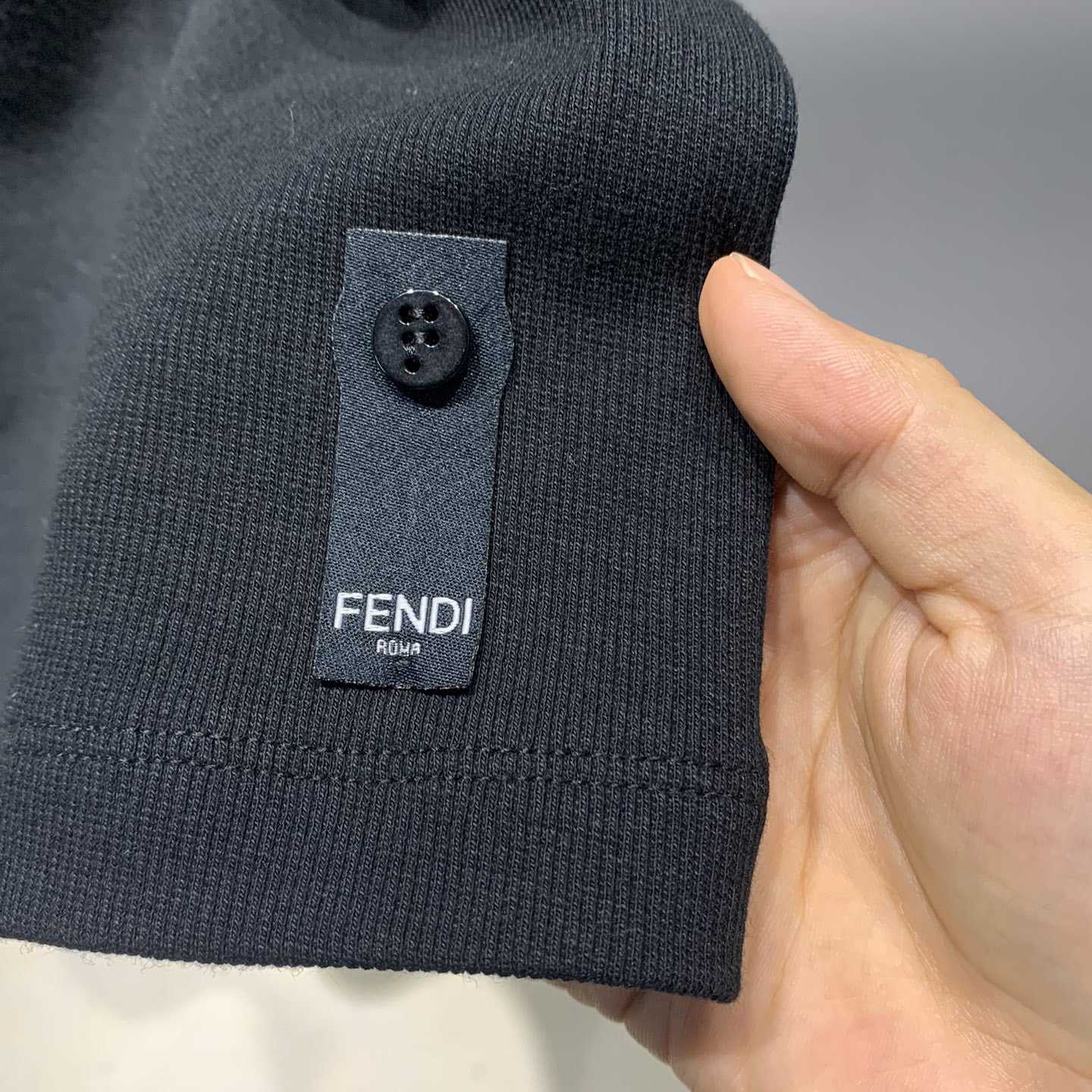 Fendi Black FF Logo Plaque Tank Top - DesignerGu