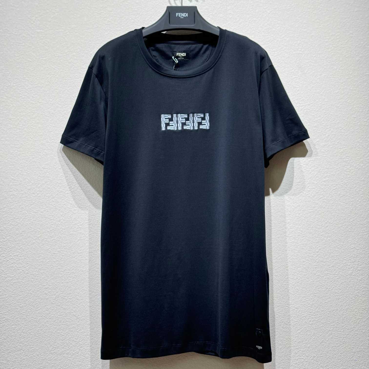 Fendi Short-Sleeved Crew Neck T-Shirt  - DesignerGu