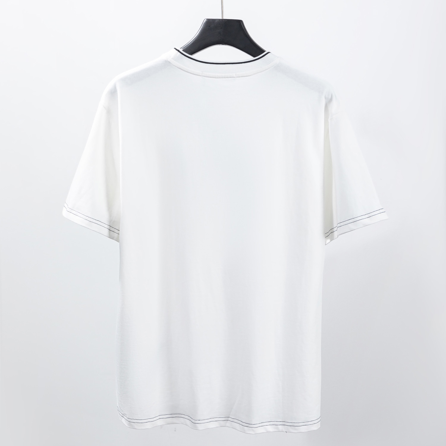 Prada Cotton T-shirt With Nylon Pocket - DesignerGu