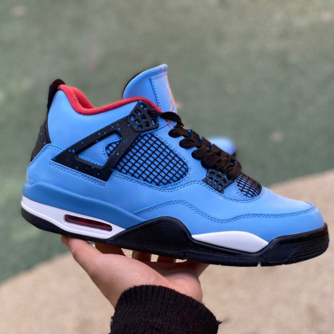 Air Jordan 4 x Travis Scott Cactus Sneaker  308497-406 - DesignerGu