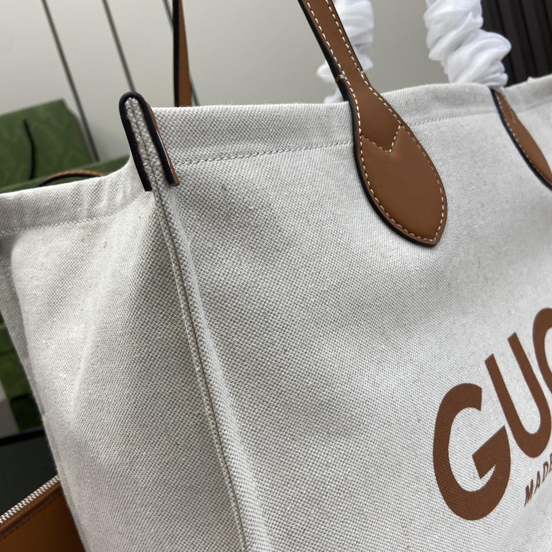 Gucci Medium Tote Bag With Gucci Print - DesignerGu