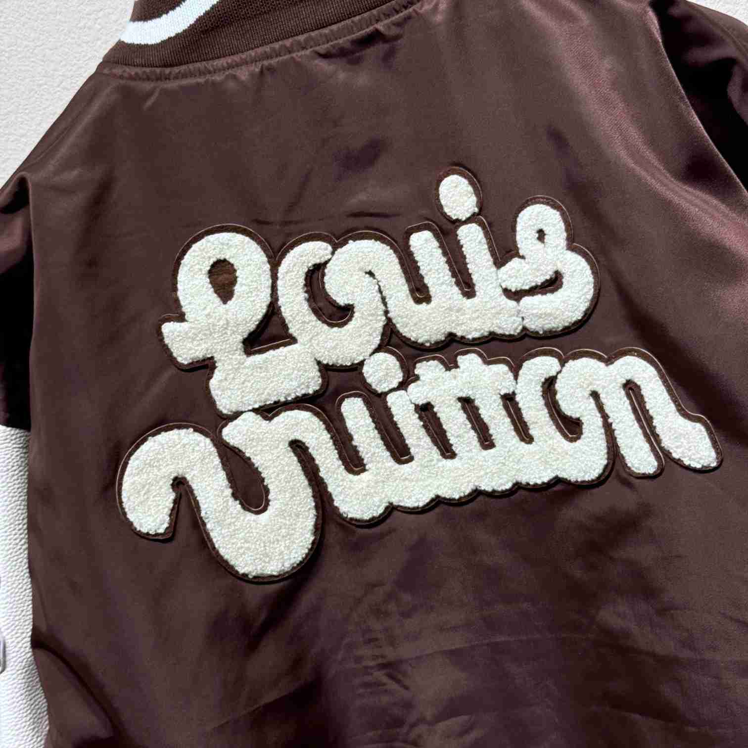 Louis Vuitton Embroidered Varsity Jacket   1AFPWR - DesignerGu