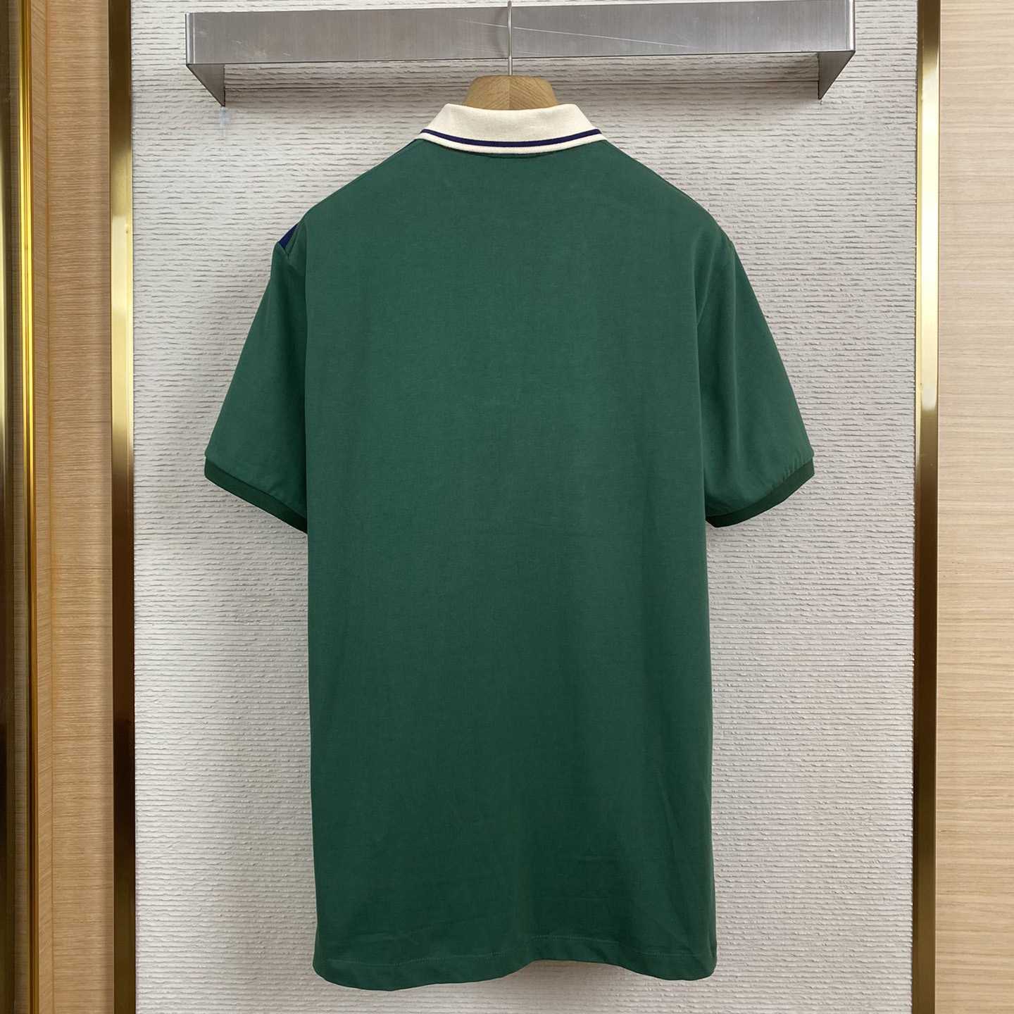 Gucci Cotton Polo With Interlocking G - DesignerGu