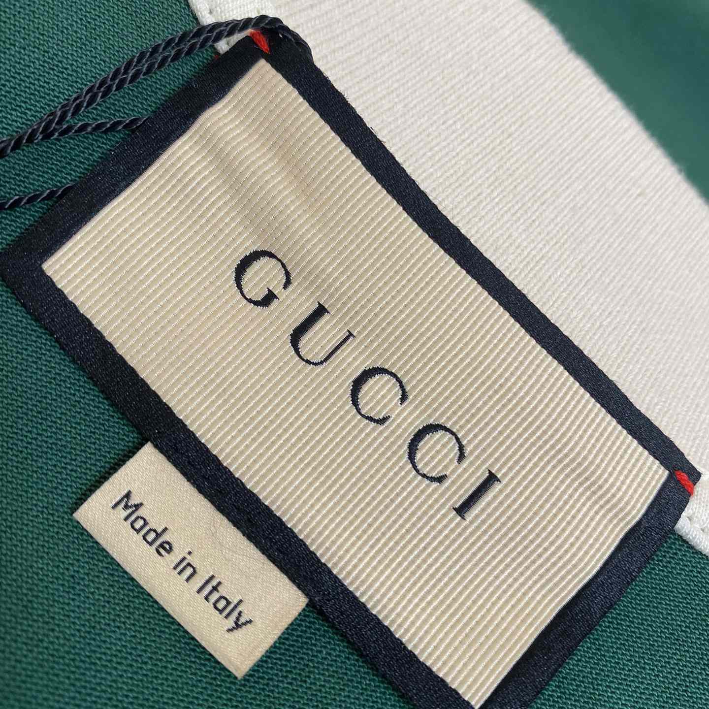 Gucci Cotton Polo With Interlocking G - DesignerGu