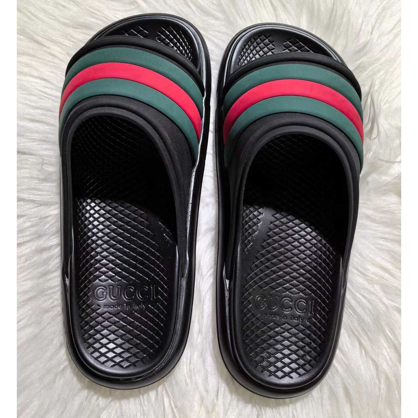 Gucci Web Slide Sandal - DesignerGu