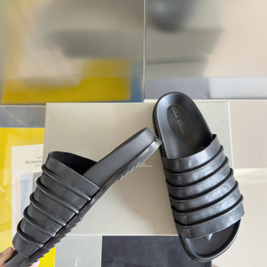 Rick Owens Ruhlmann Granola Slides - DesignerGu