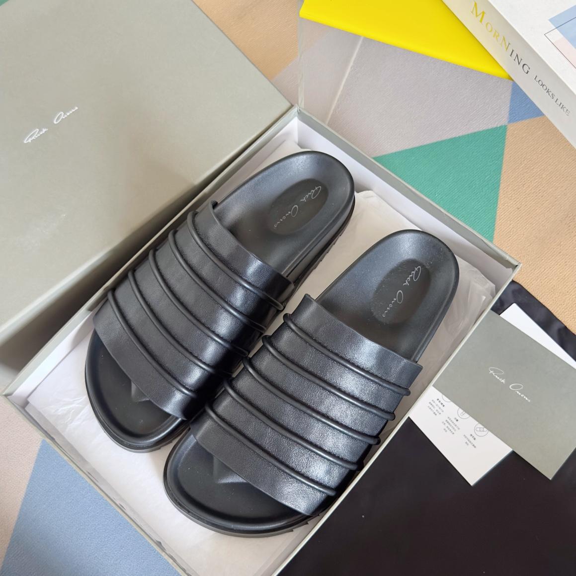 Rick Owens Ruhlmann Granola Slides - DesignerGu