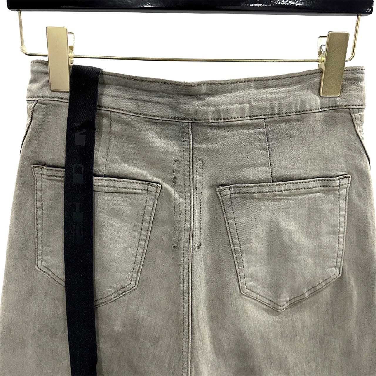 Rick Owens DRKSHDW Slivered Denim Skirt - DesignerGu