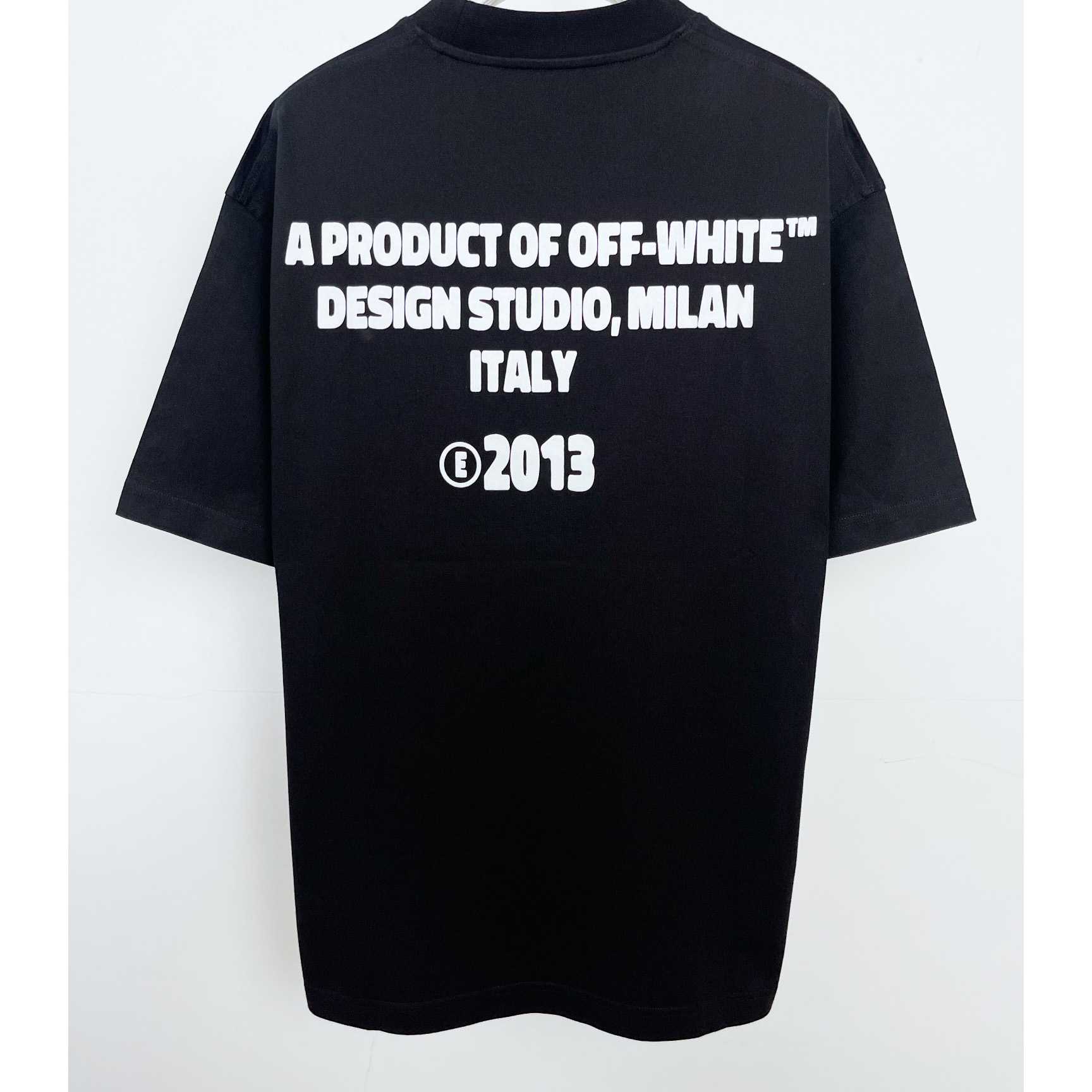 Off-White Off-White Crystal Round Logo Over T-shirt - DesignerGu