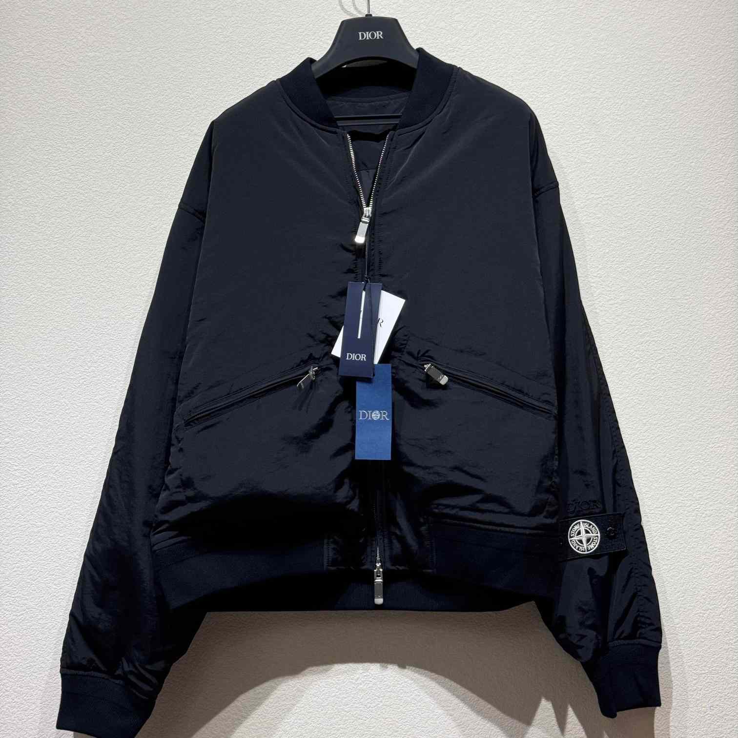 Dior And Stone Island Bomber Jacket - DesignerGu