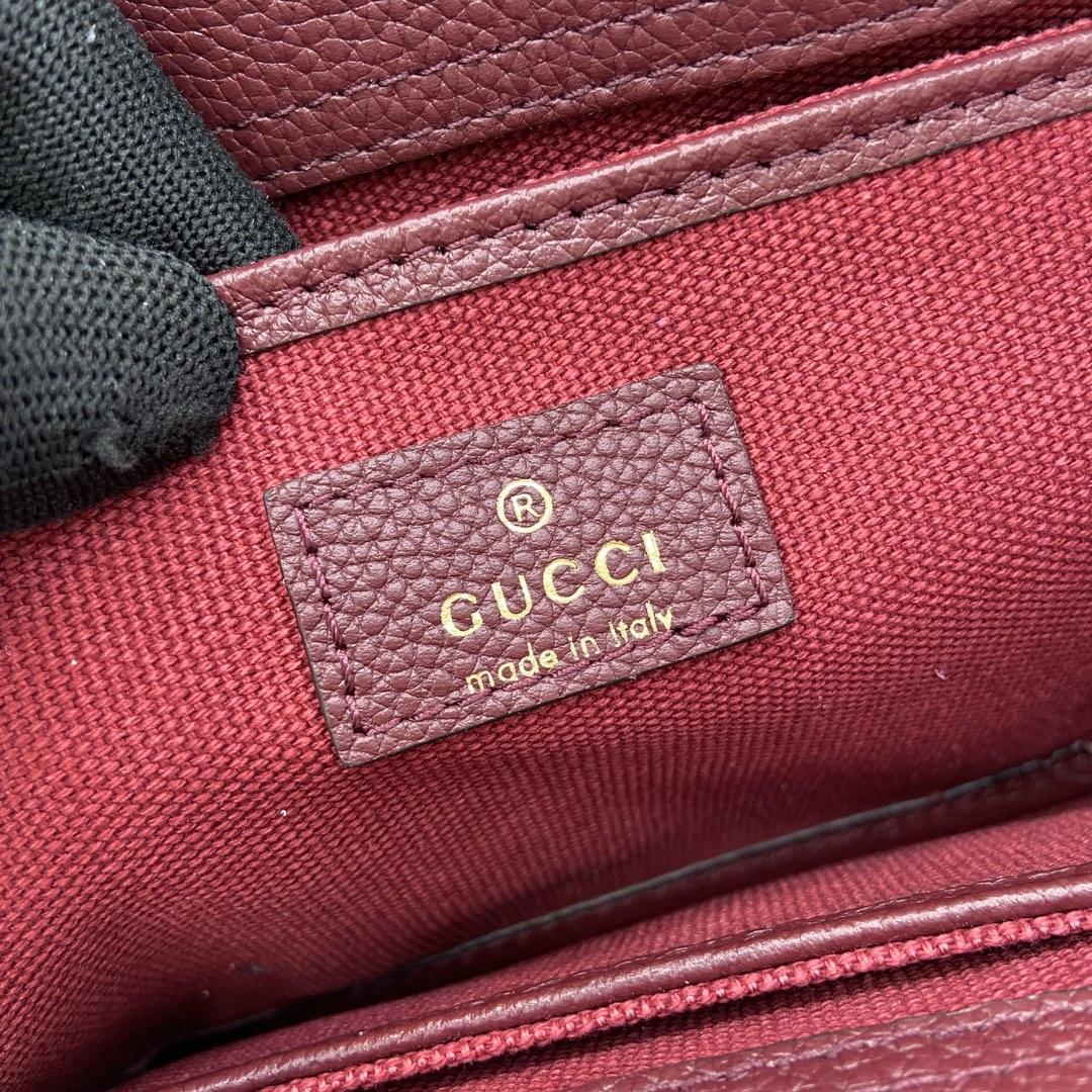 Gucci Small Tote Bag With GG Shadow  - DesignerGu