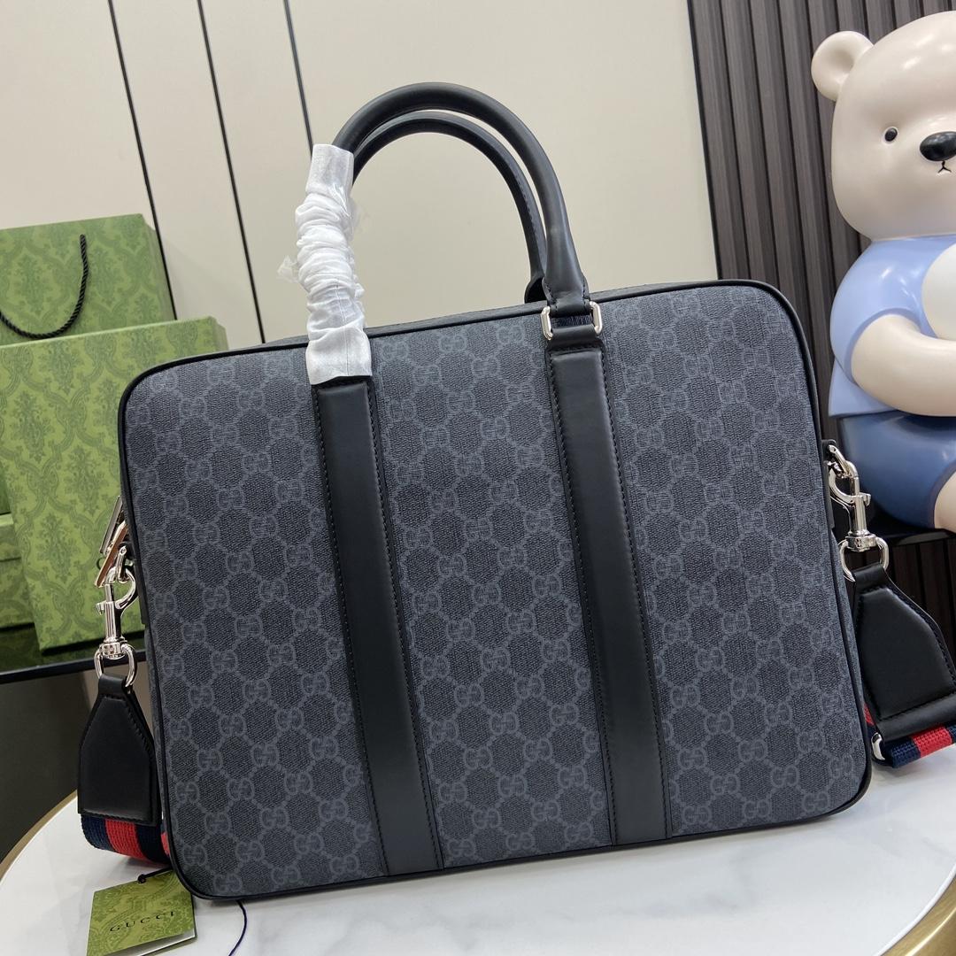 Gucci GG Briefcase With Shoulder Strap - DesignerGu