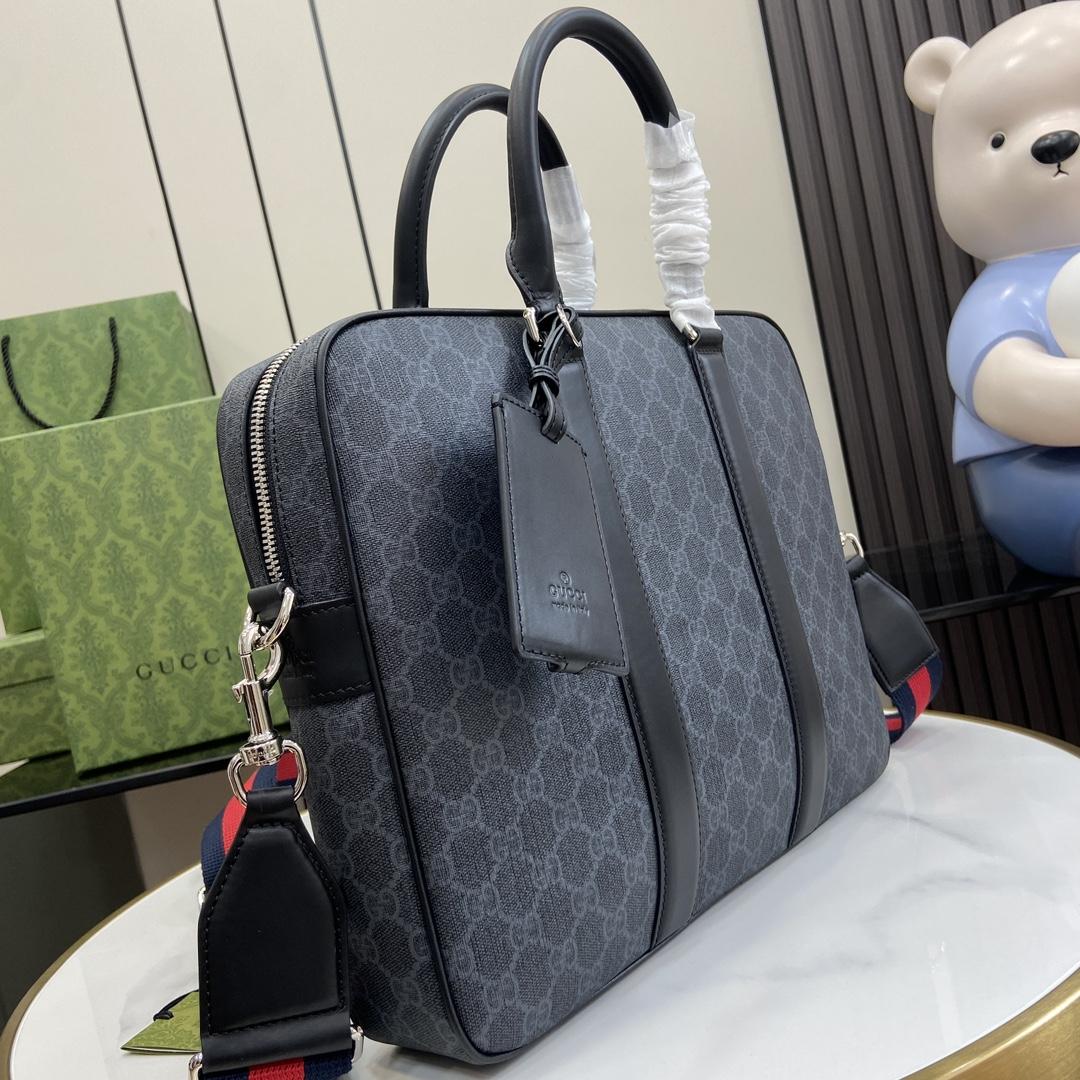 Gucci GG Briefcase With Shoulder Strap - DesignerGu