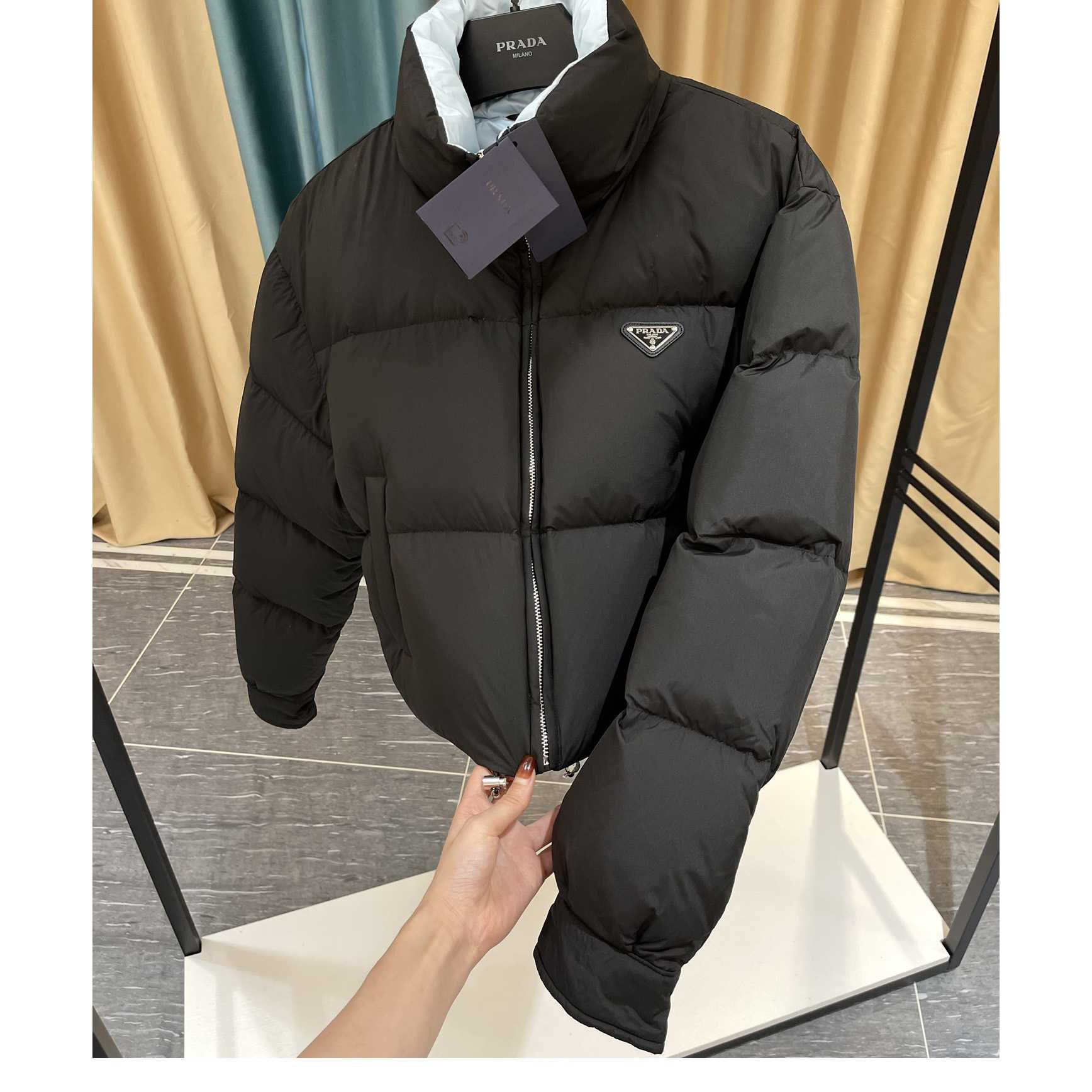 Prada Cropped Padded Jacket - DesignerGu