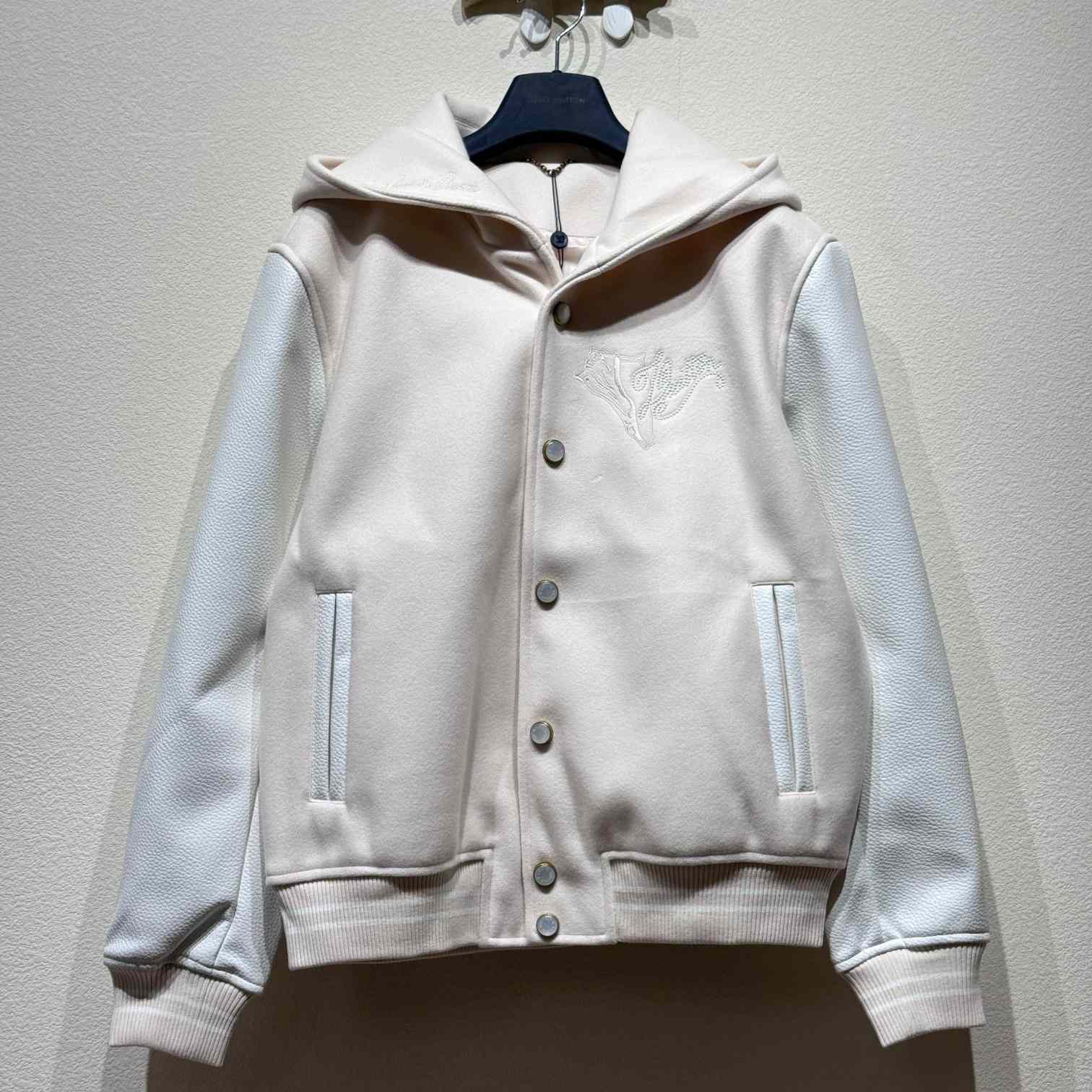 Louis Vuitton Calfskin Sailor Varsity Jacket  1AFQM4 - DesignerGu