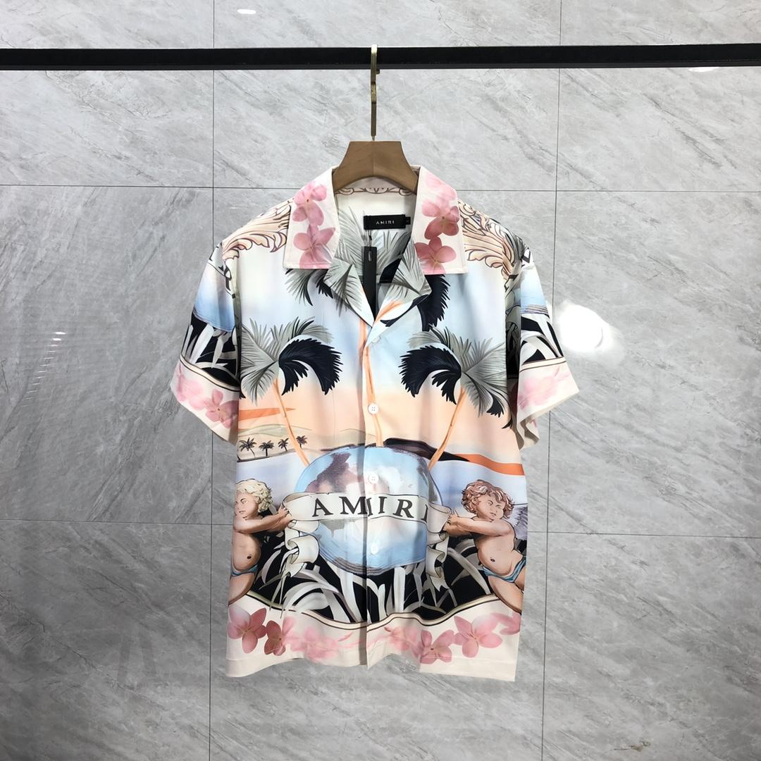 Amiri Cherub Silk Shirt - DesignerGu