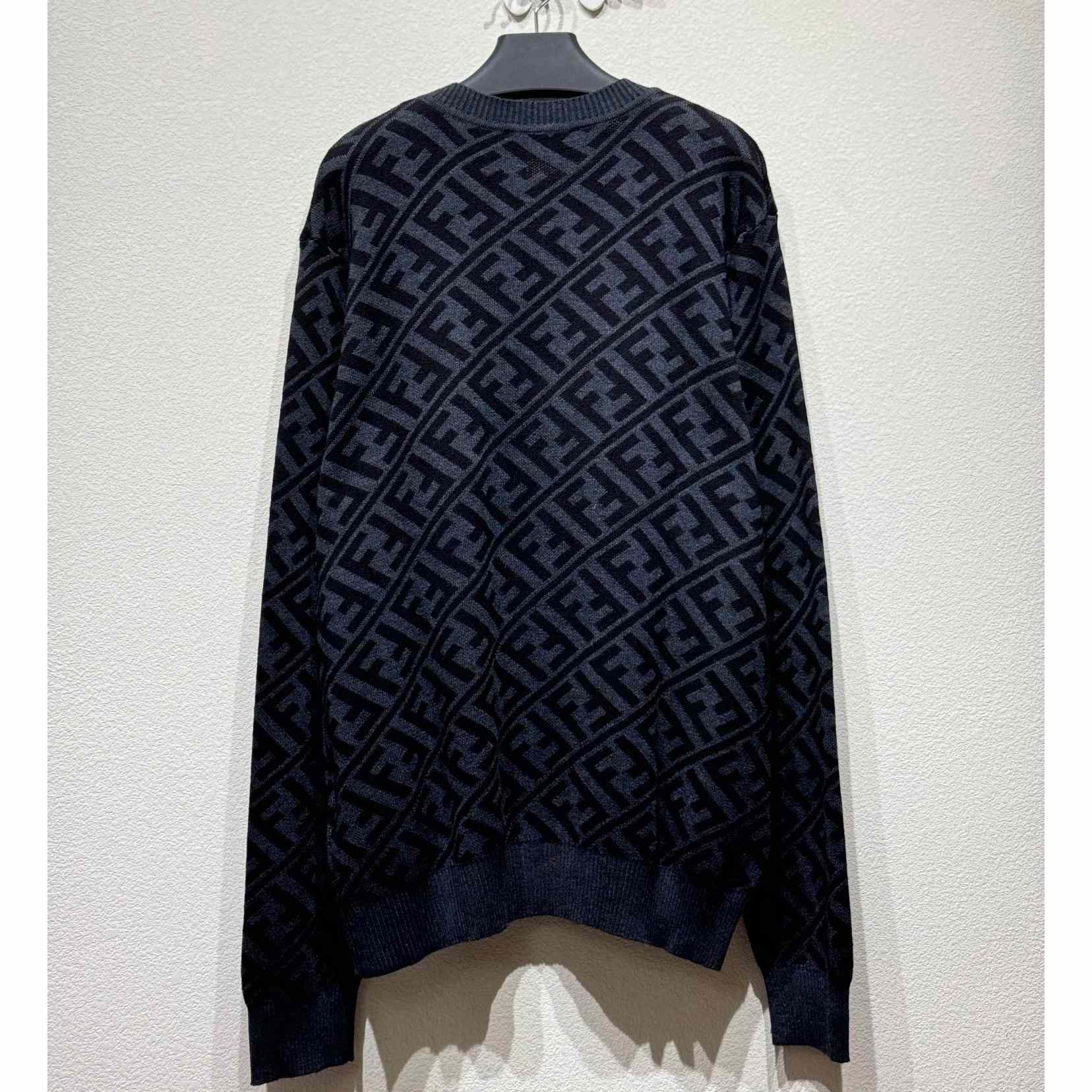 Fendi Black Wool Pullover - DesignerGu