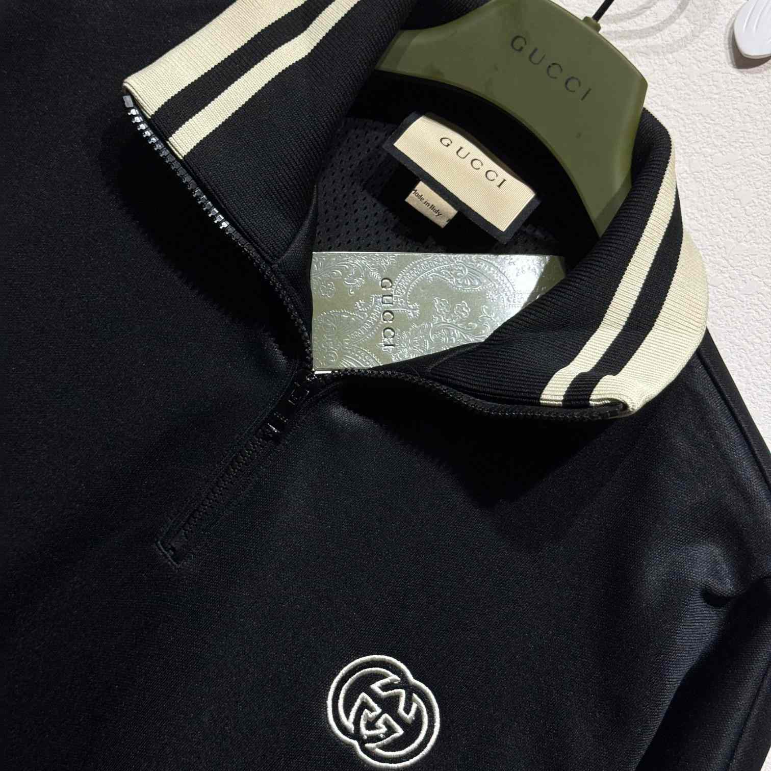 Gucci Technical Jersey Half Zip Jacket - DesignerGu