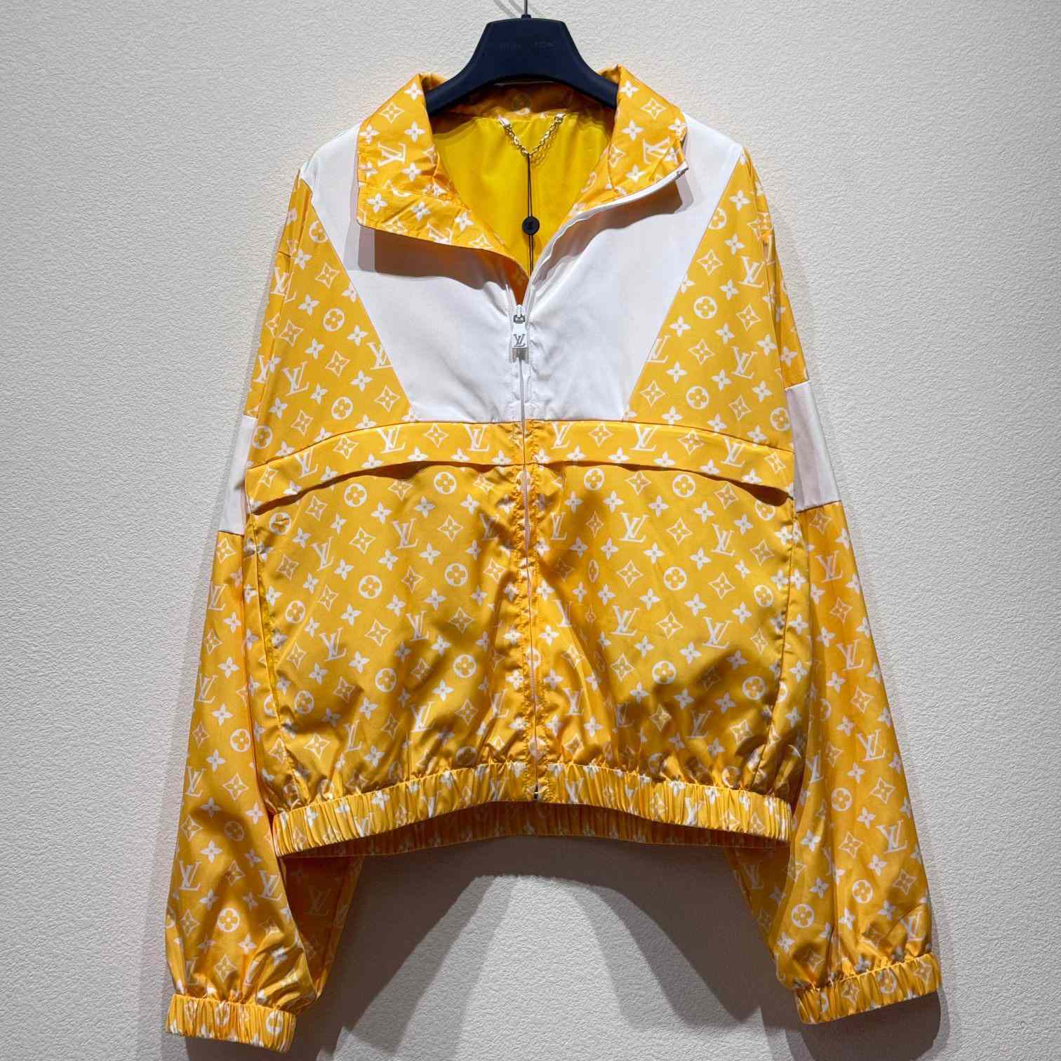 Louis Vuitton Monogram Printed Technical Track Top   - DesignerGu