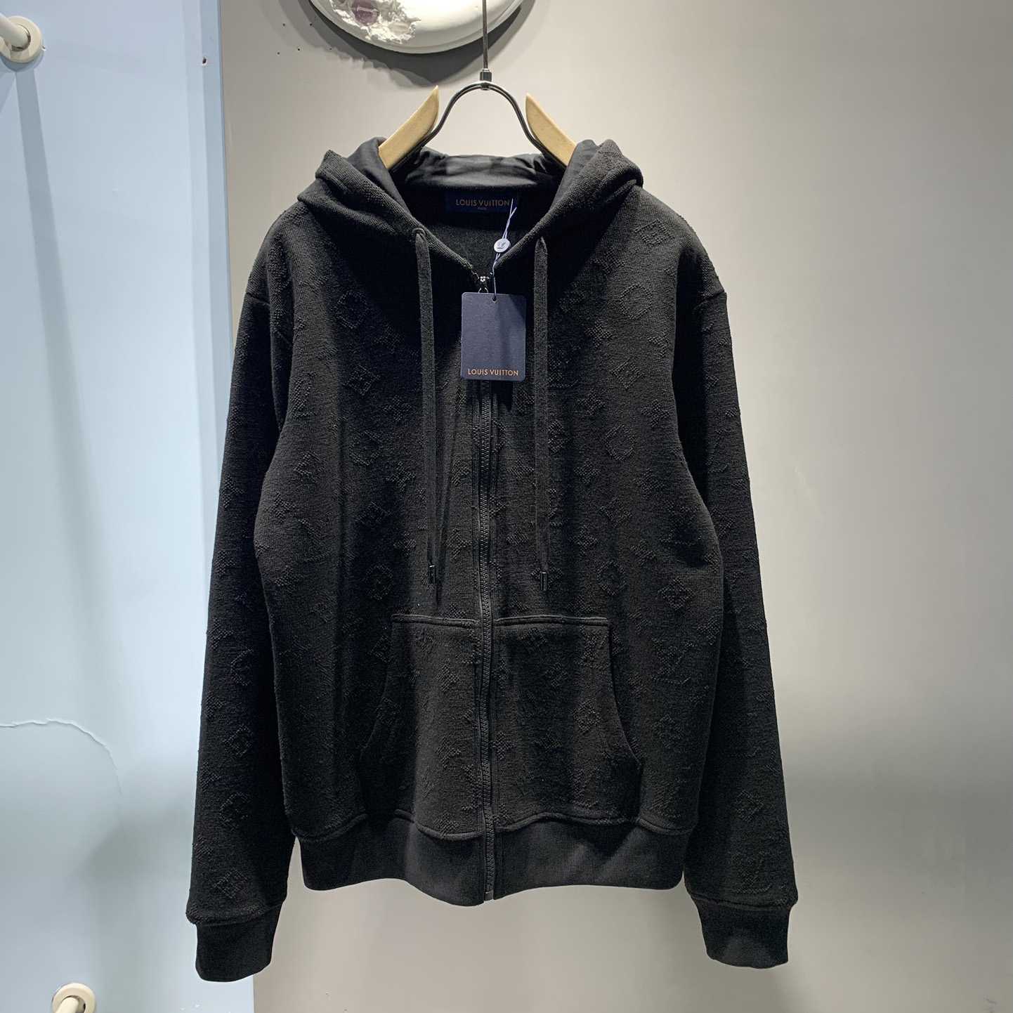 Louis Vuitton Monogram Zip Through Hoodie - DesignerGu