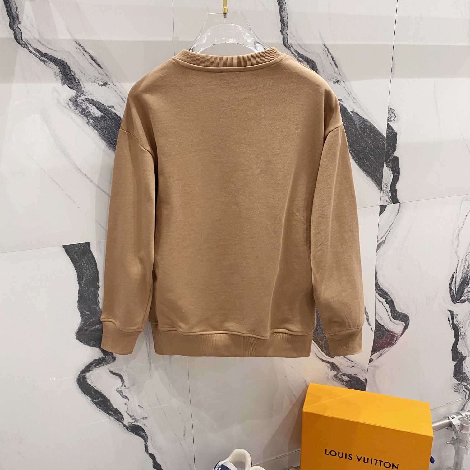 Fendi Brown Jersey Sweatshirt - DesignerGu