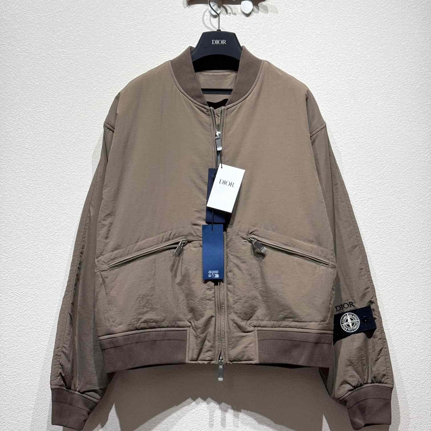 Dior And Stone Island Bomber Jacket - DesignerGu