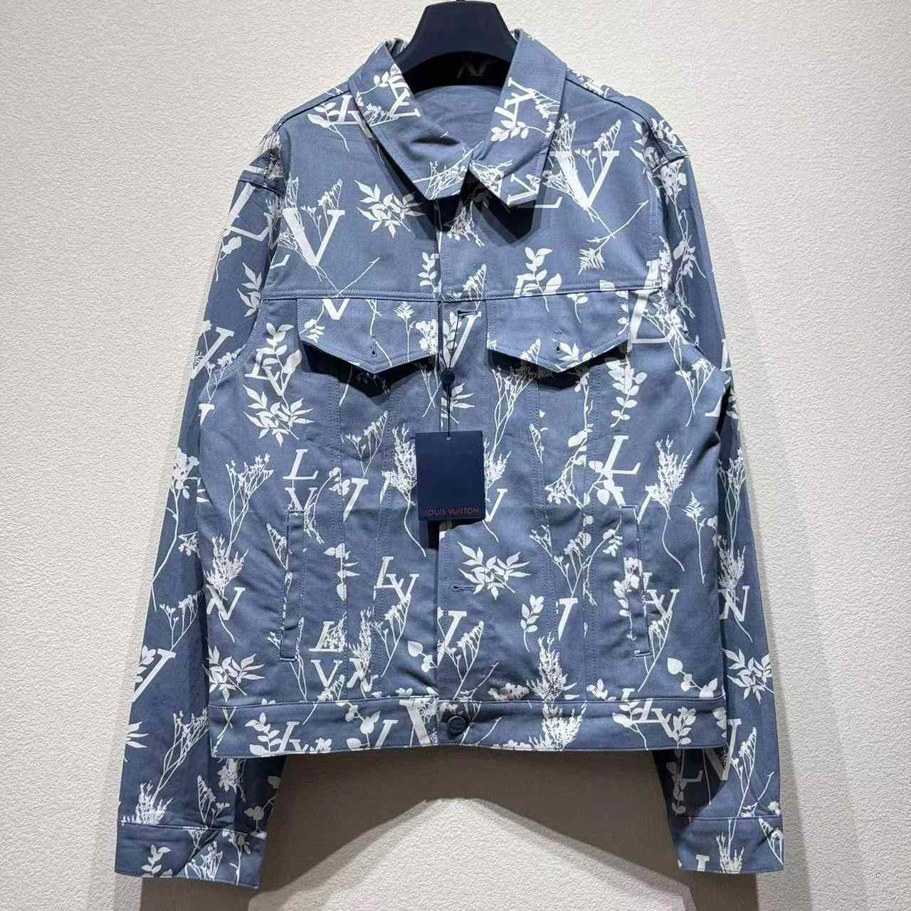 Louis Vuitton DNA Leaf Denim Jacket   1AA5I7 - DesignerGu