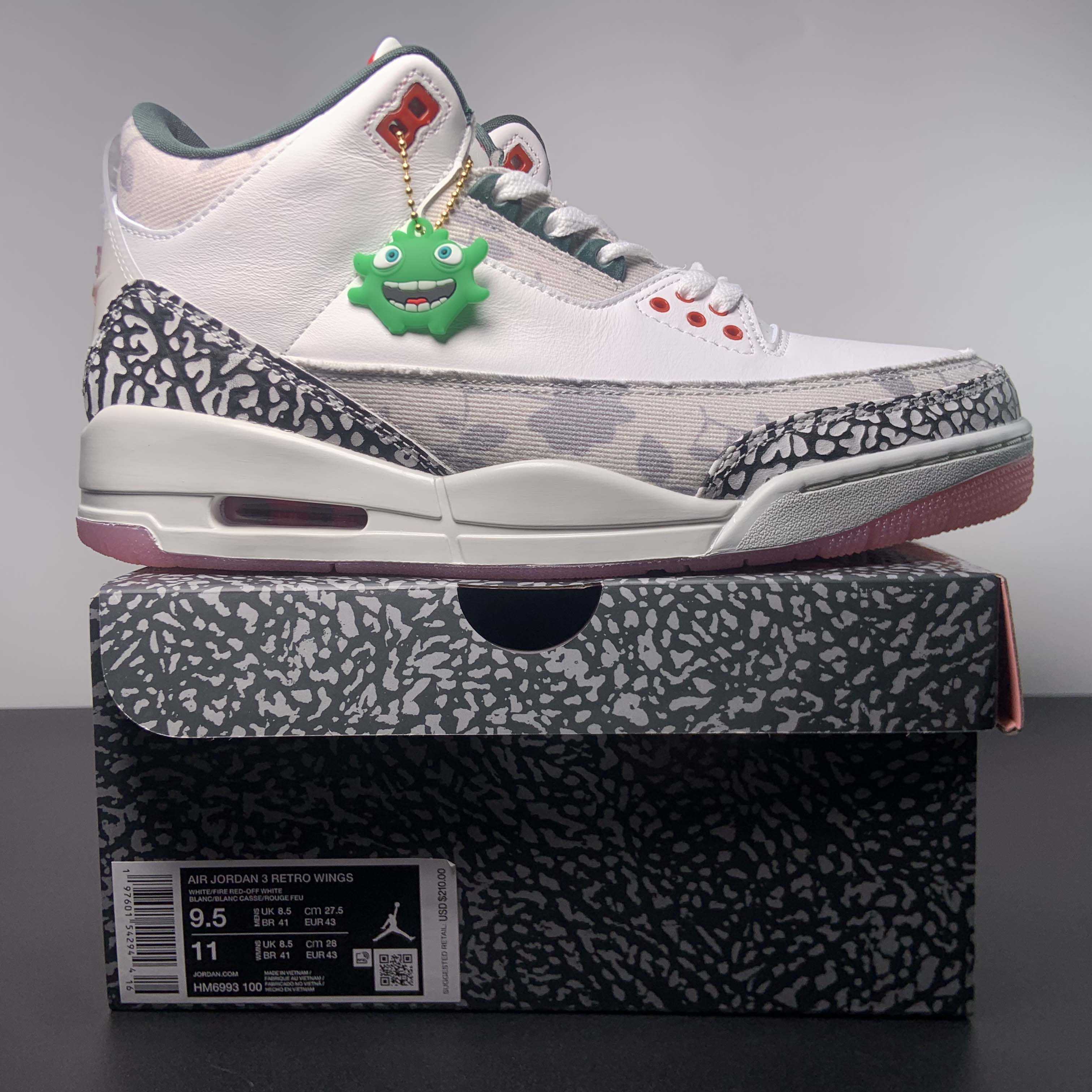 Air Jordan 3 “Wings” Basketball Shoes     HM6993-100  - DesignerGu