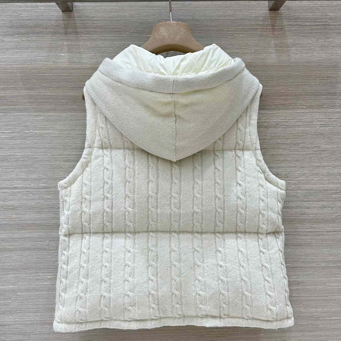 Brunello Cucinelli Knit Down Vest - DesignerGu