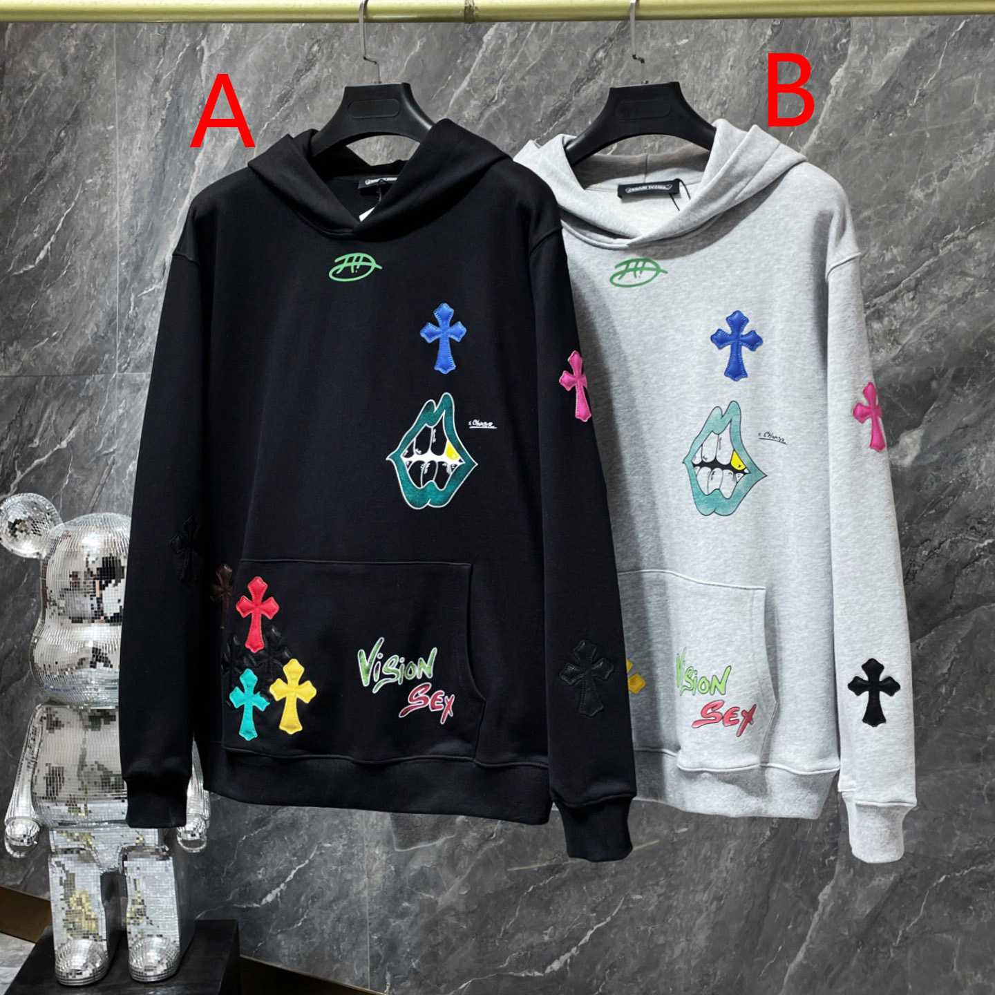 Chrome Hearts x Matty Boy Cross Patch Hoodie - DesignerGu