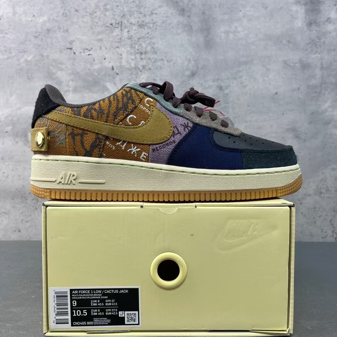 Travis Scott x Nike Air Force 1 Low AF1 Sneaker    CN2405-900  - DesignerGu