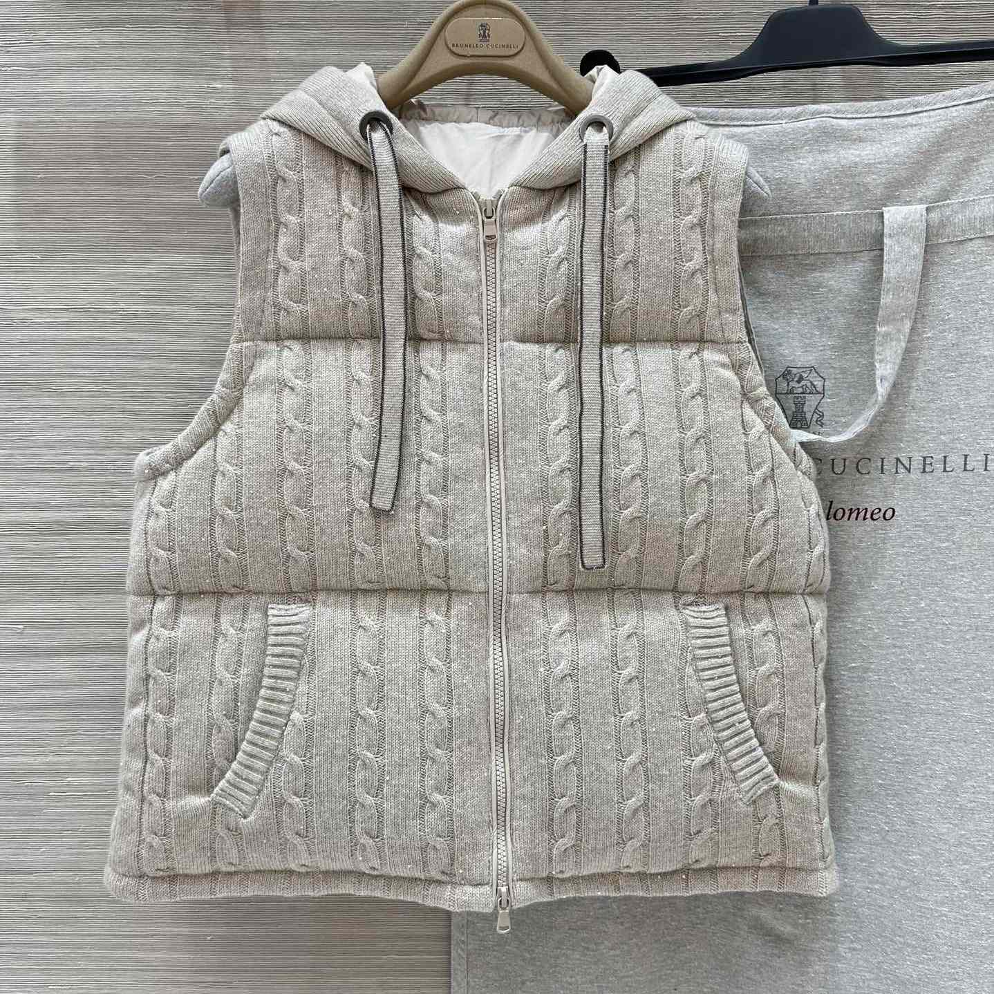 Brunello Cucinelli Knit Down Vest - DesignerGu