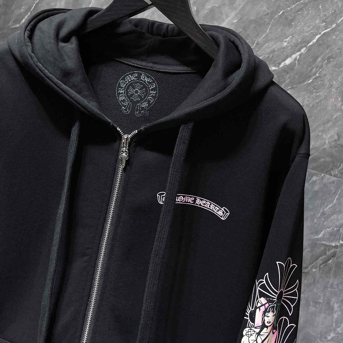 Chrome Hearts Zip Up Hoodie  - DesignerGu