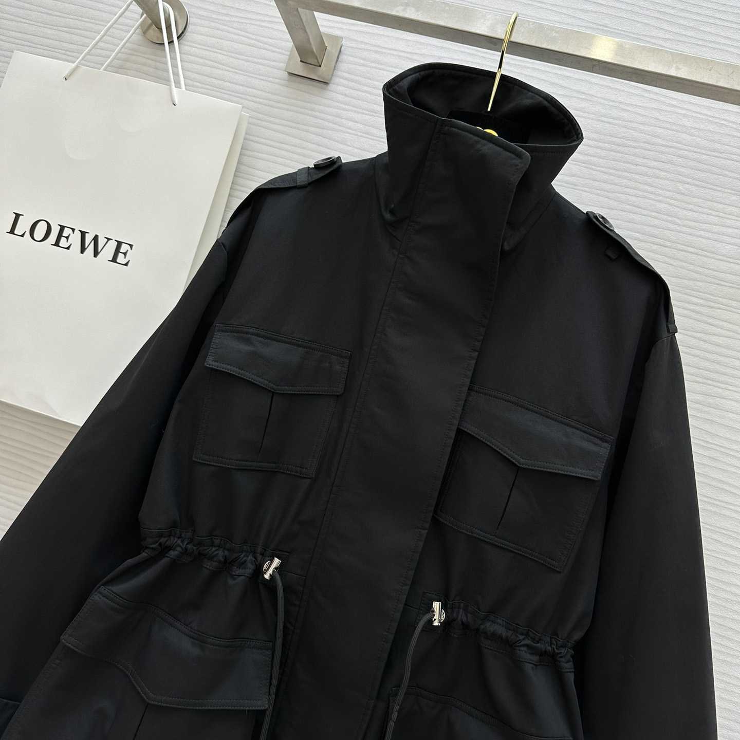 Loewe Short Parka In Cotton - DesignerGu