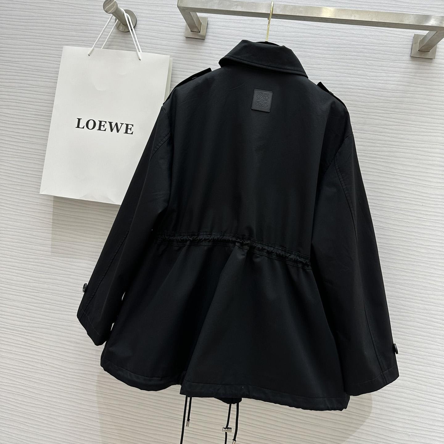 Loewe Short Parka In Cotton - DesignerGu