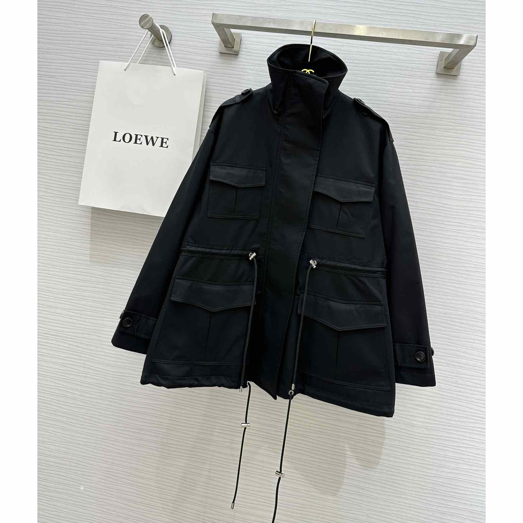 Loewe Short Parka In Cotton - DesignerGu