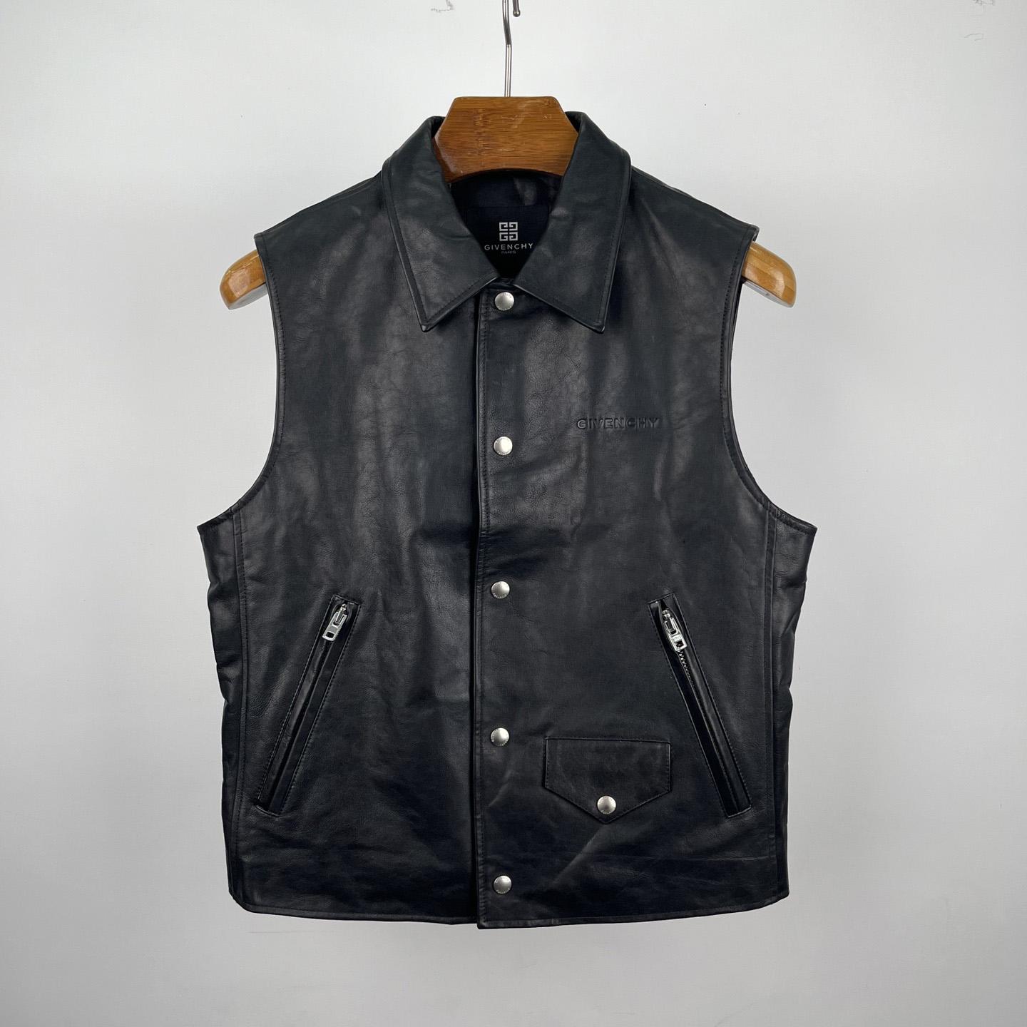 Givenchy Waistcoat In Leather - DesignerGu