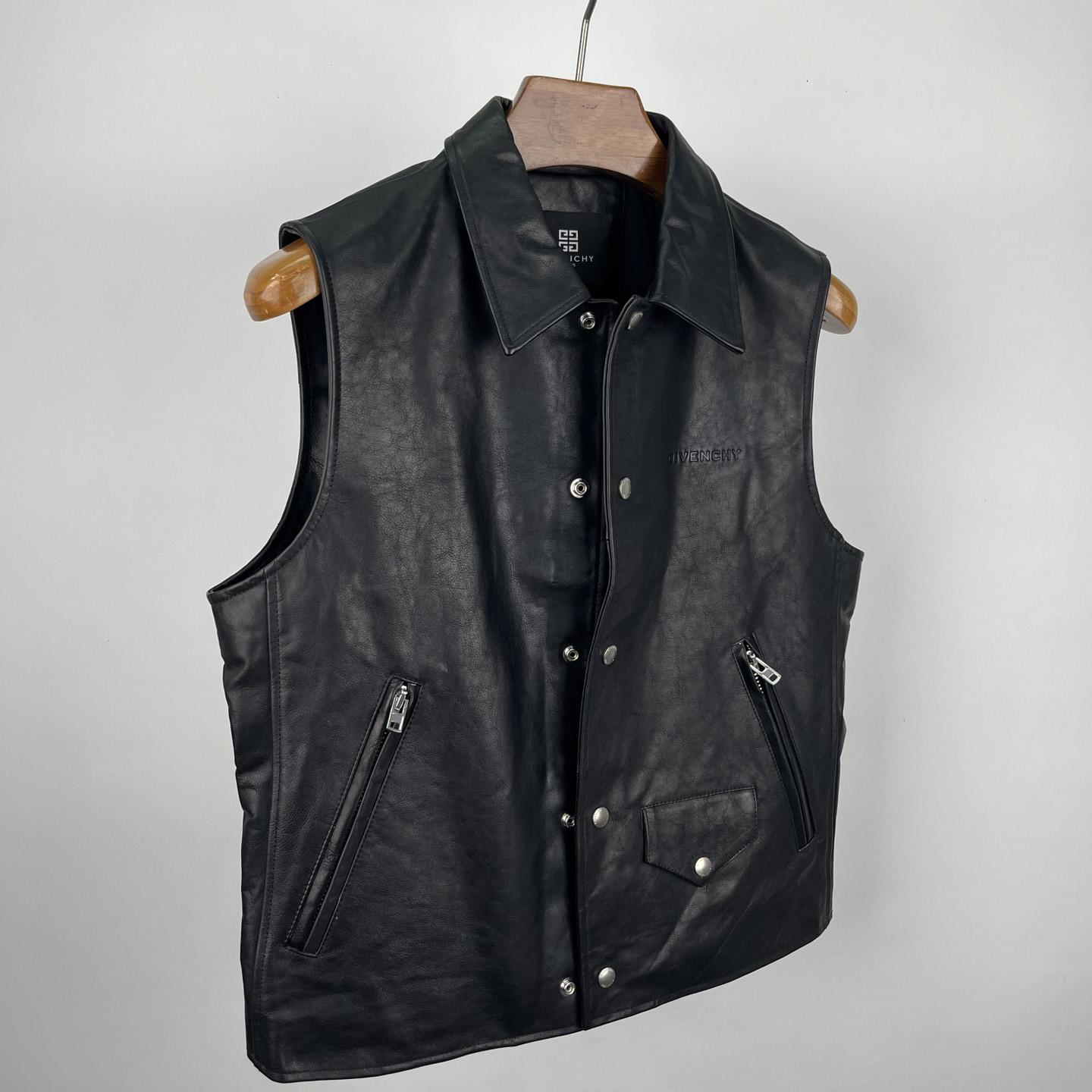 Givenchy Waistcoat In Leather - DesignerGu