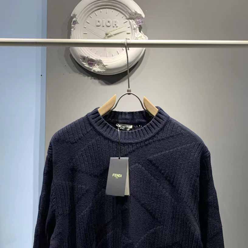 Fendi Sweater In Blue - DesignerGu