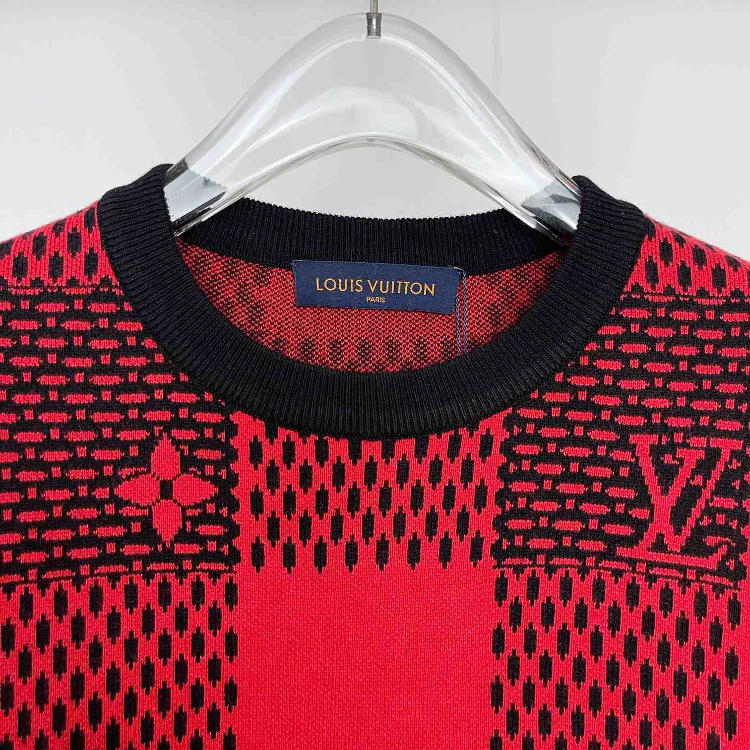 Louis Vuitton Damier Wool Crewneck   1AFXKJ - DesignerGu