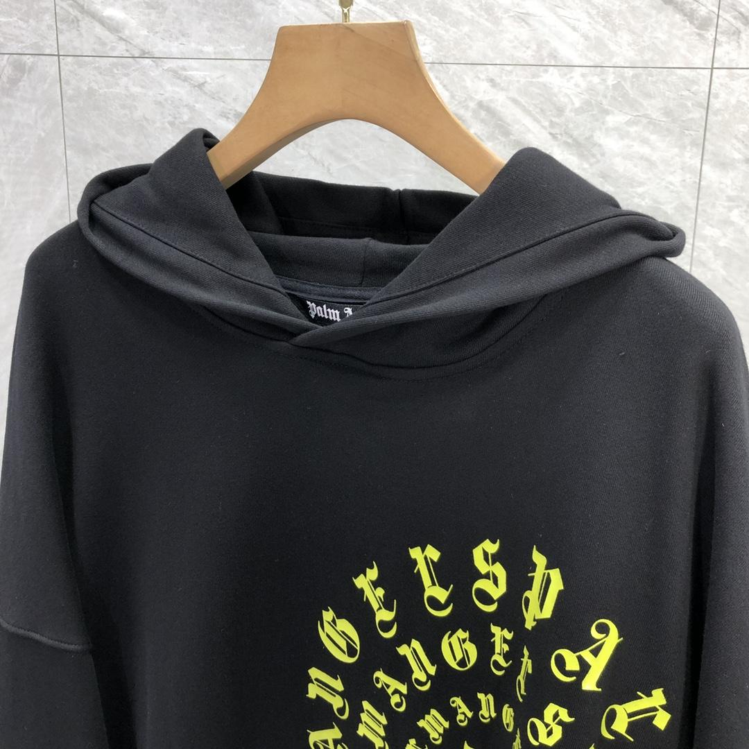 Palm Angels Black Vertigo Hoodie - DesignerGu