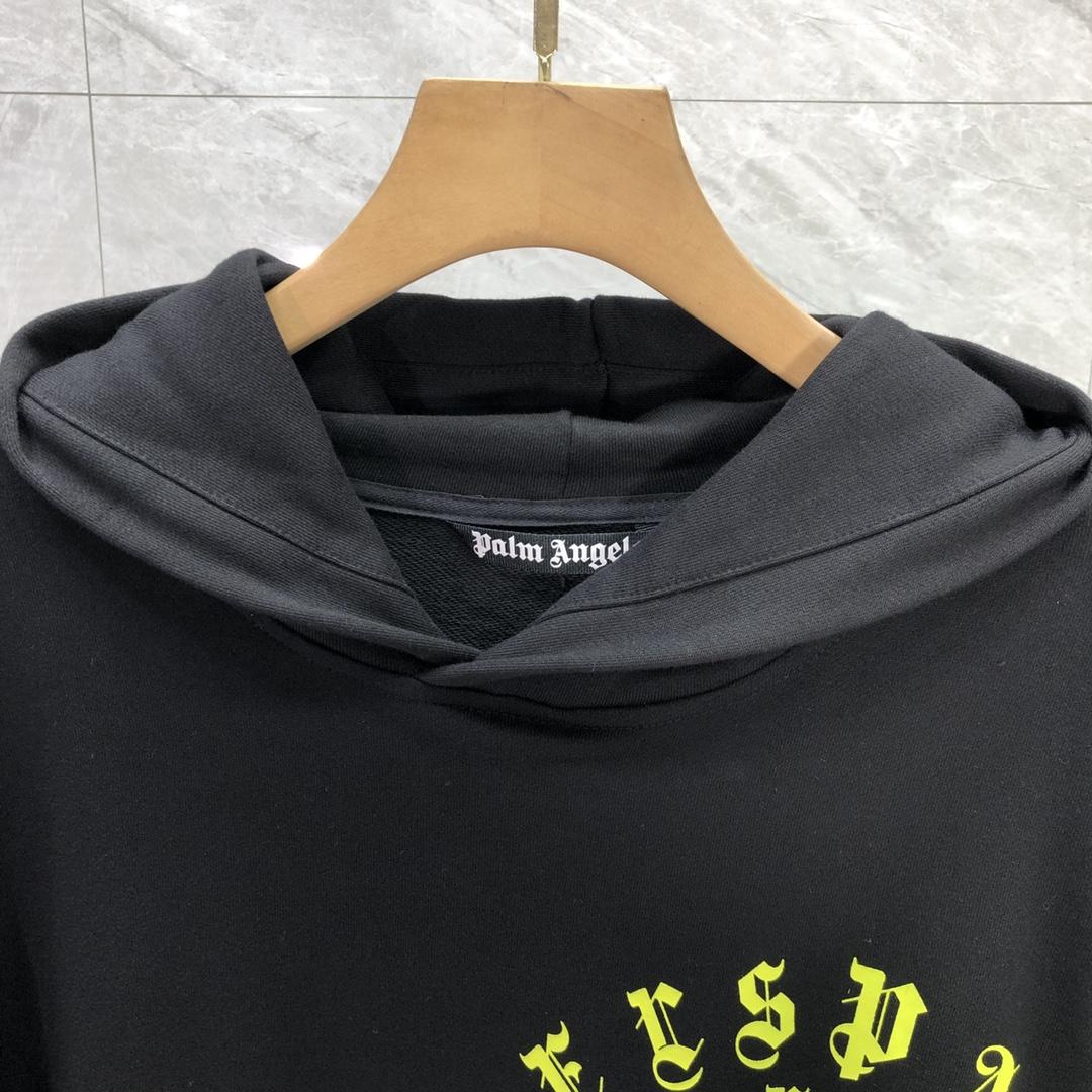 Palm Angels Black Vertigo Hoodie - DesignerGu