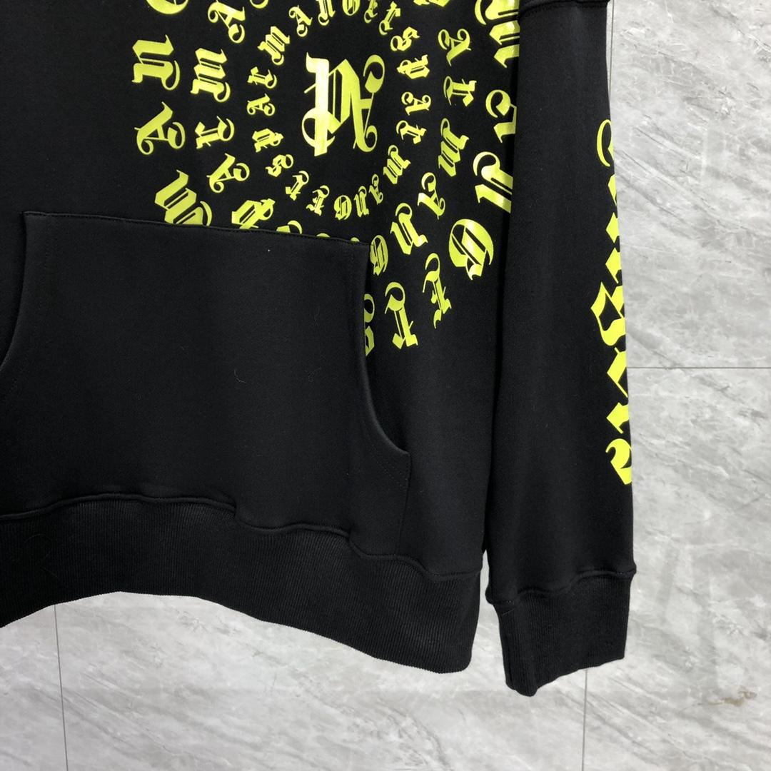 Palm Angels Black Vertigo Hoodie - DesignerGu