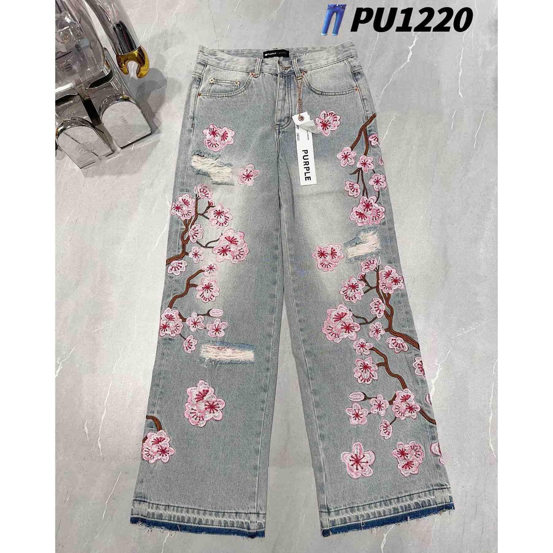 Purple-Brand Jeans   PU1220 - DesignerGu