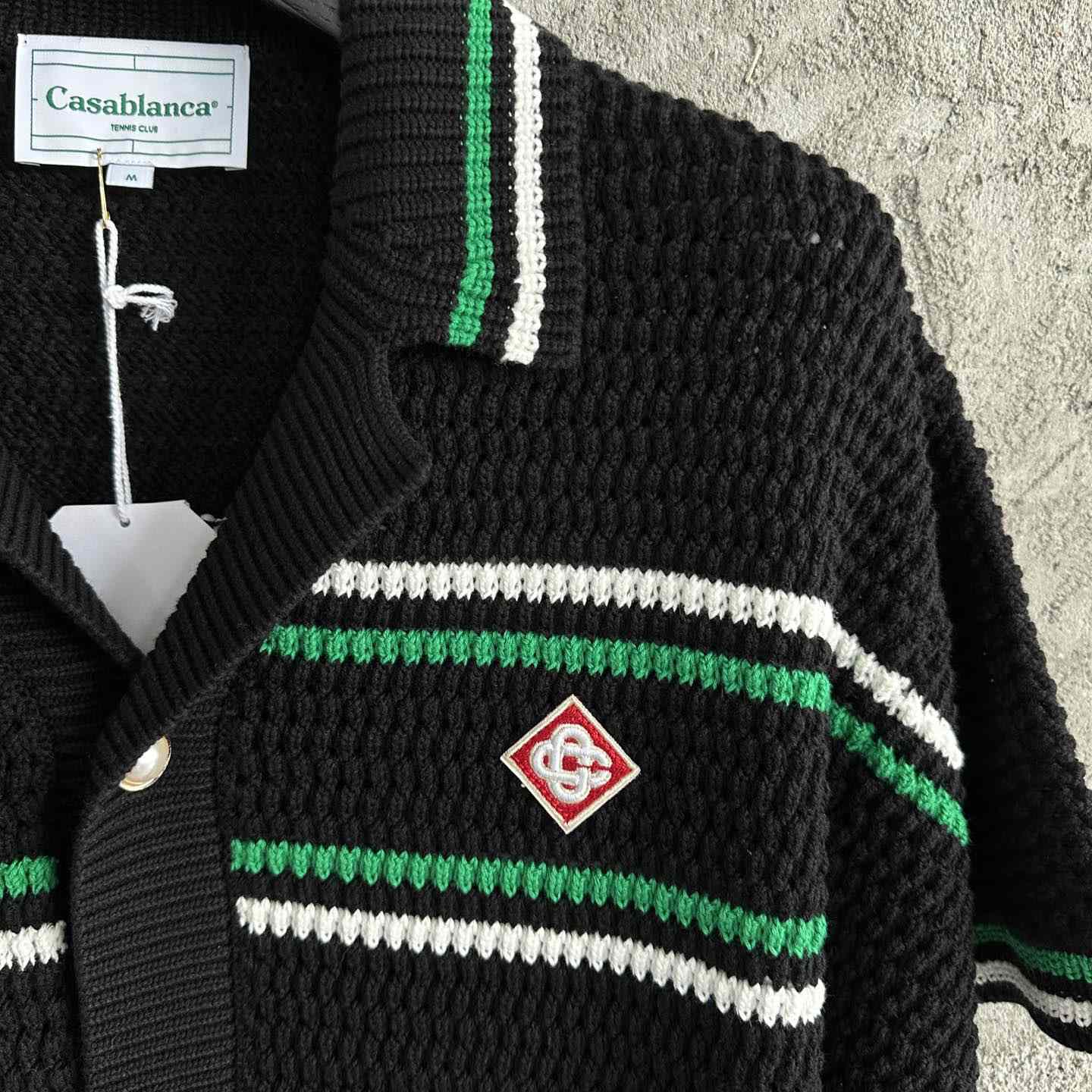 Casablanca Tennis Crochet Shirt - DesignerGu