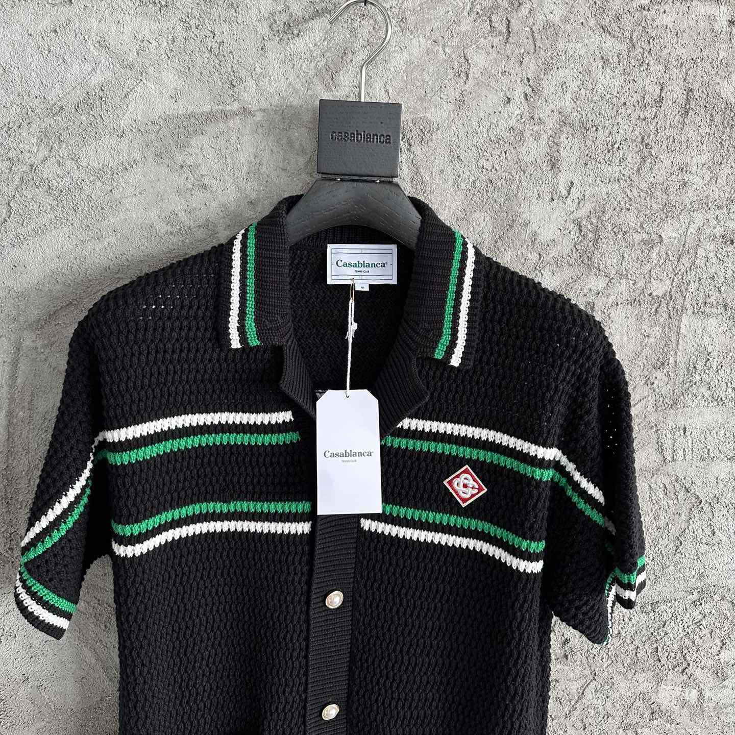 Casablanca Tennis Crochet Shirt - DesignerGu