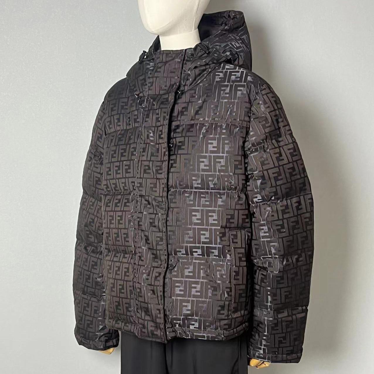 Fendi Brown Tech Fabric Down Jacket - DesignerGu