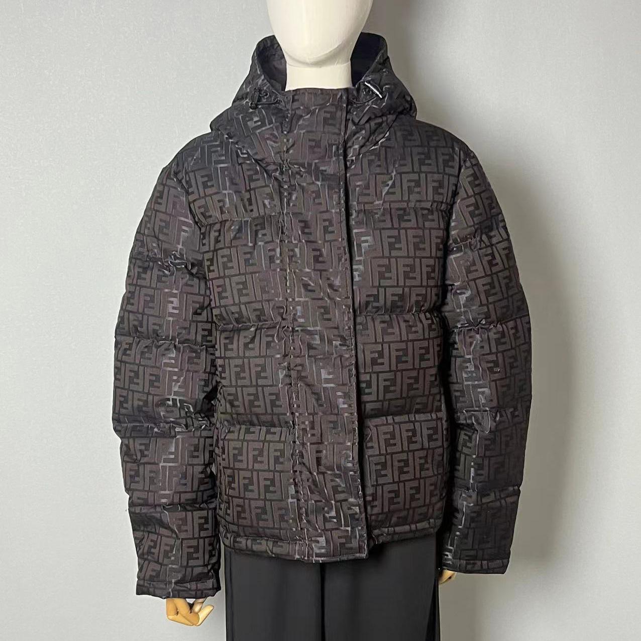 Fendi Brown Tech Fabric Down Jacket - DesignerGu